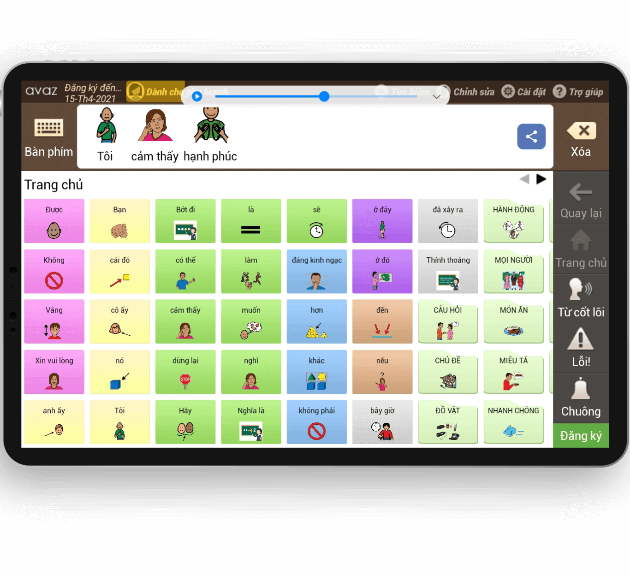 Chế độ Hình ảnh với 3 cấp độ